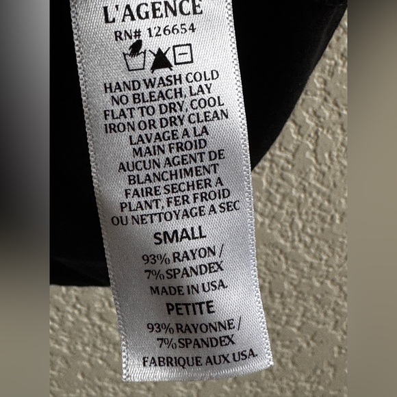 NWT - L'AGENCE Ressi Crewneck Tee Black SP - Picture 9 of 11